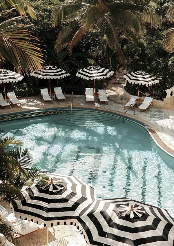 Poolside Vibe Print - Cooper Black