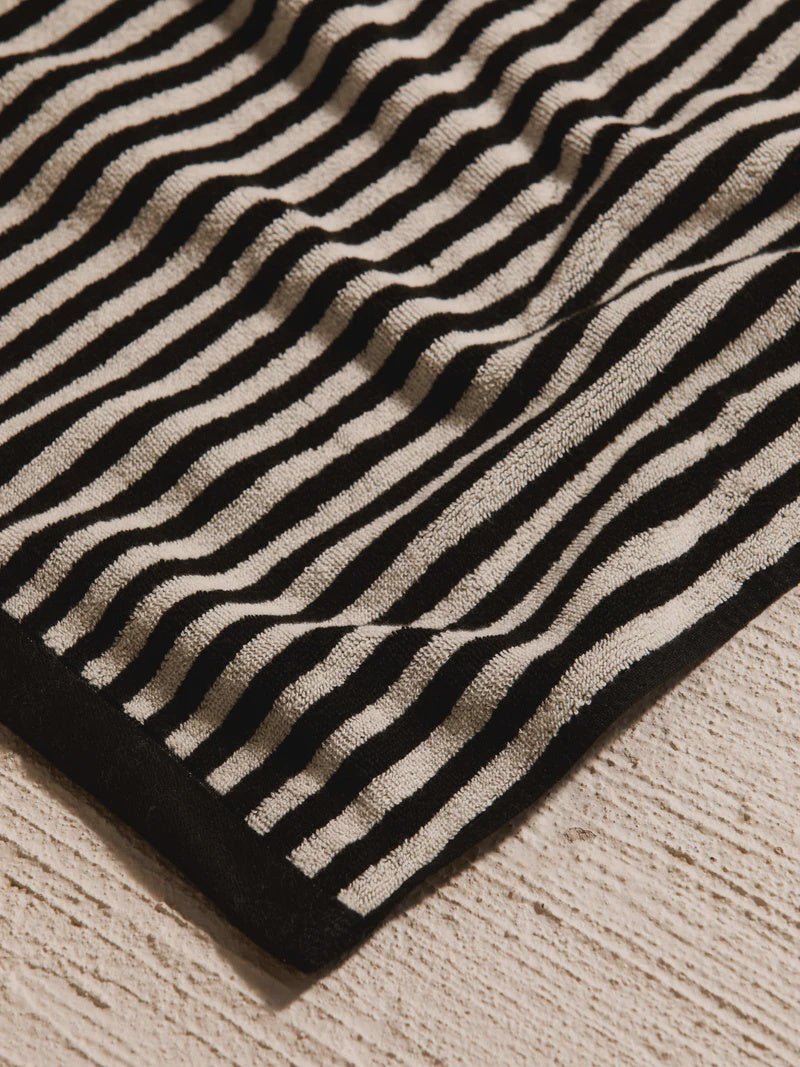 Raye Noir Towels - L & M Home