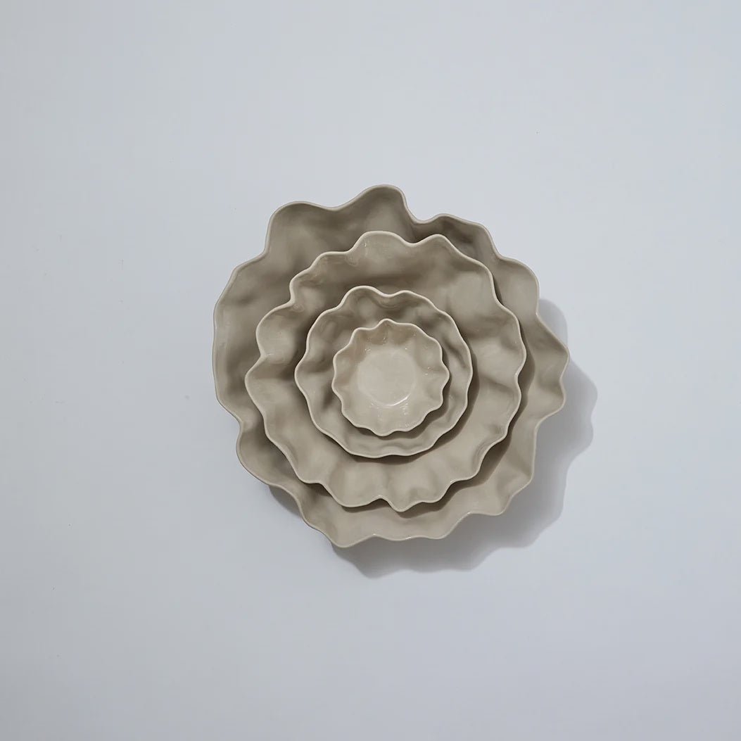 Ruffle Bowl Chalk White-Marmoset Found