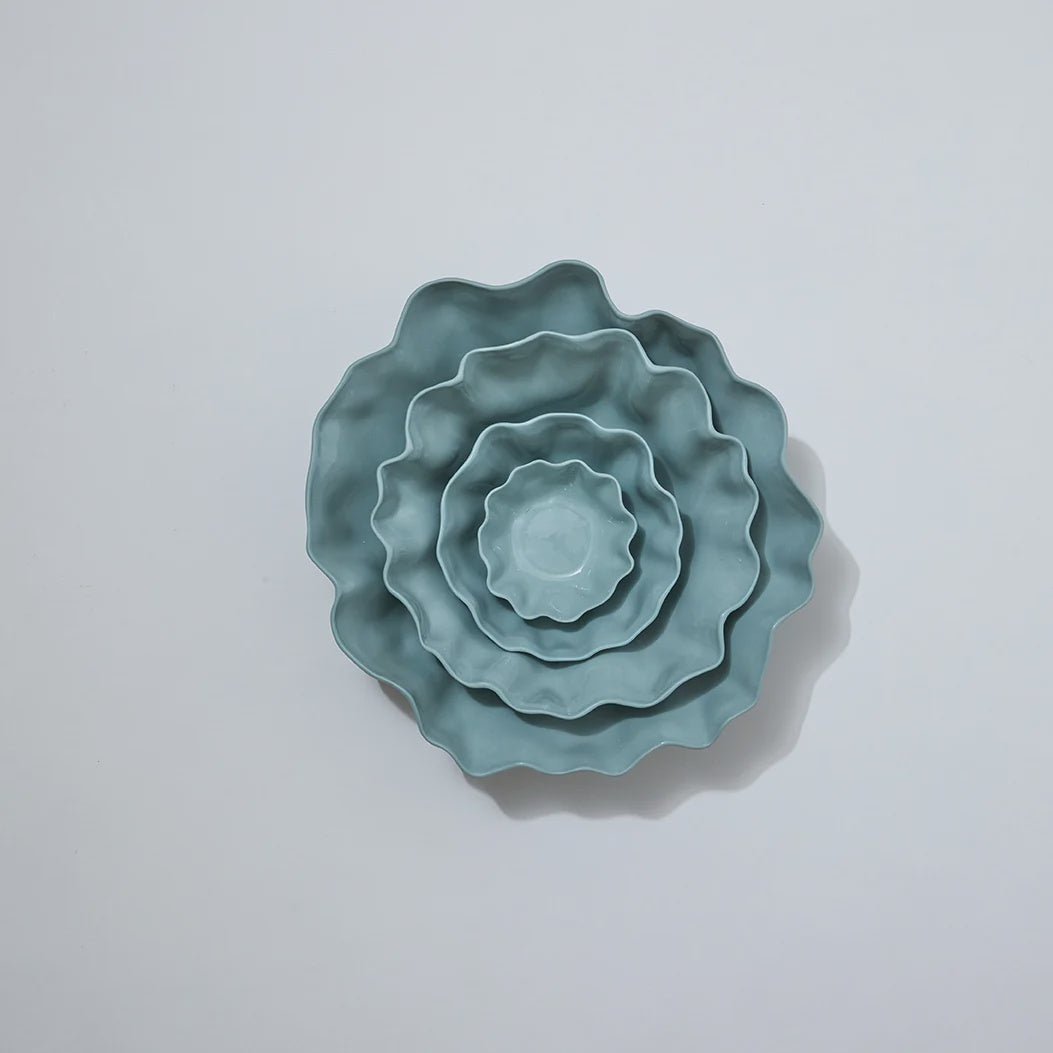 Ruffle Bowl Light Blue-Marmoset Found