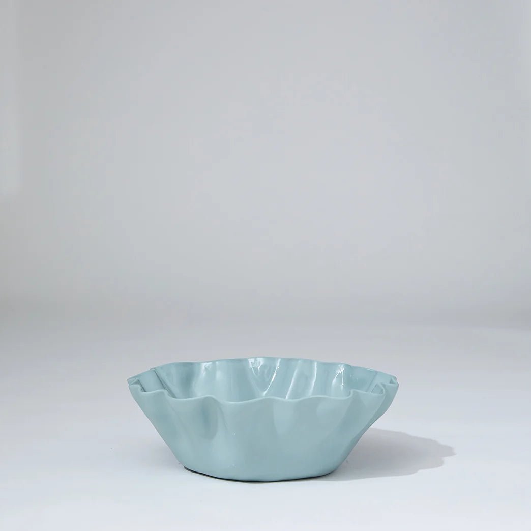 Ruffle Bowl Light Blue-Marmoset Found