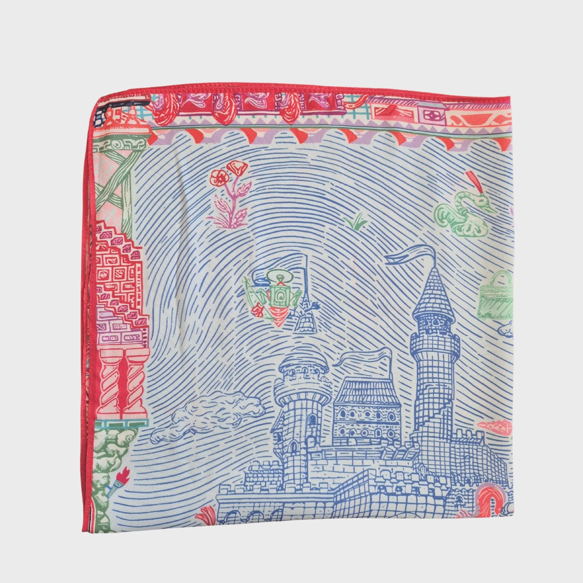 Satin Scarf Blue - Home Basics & Design