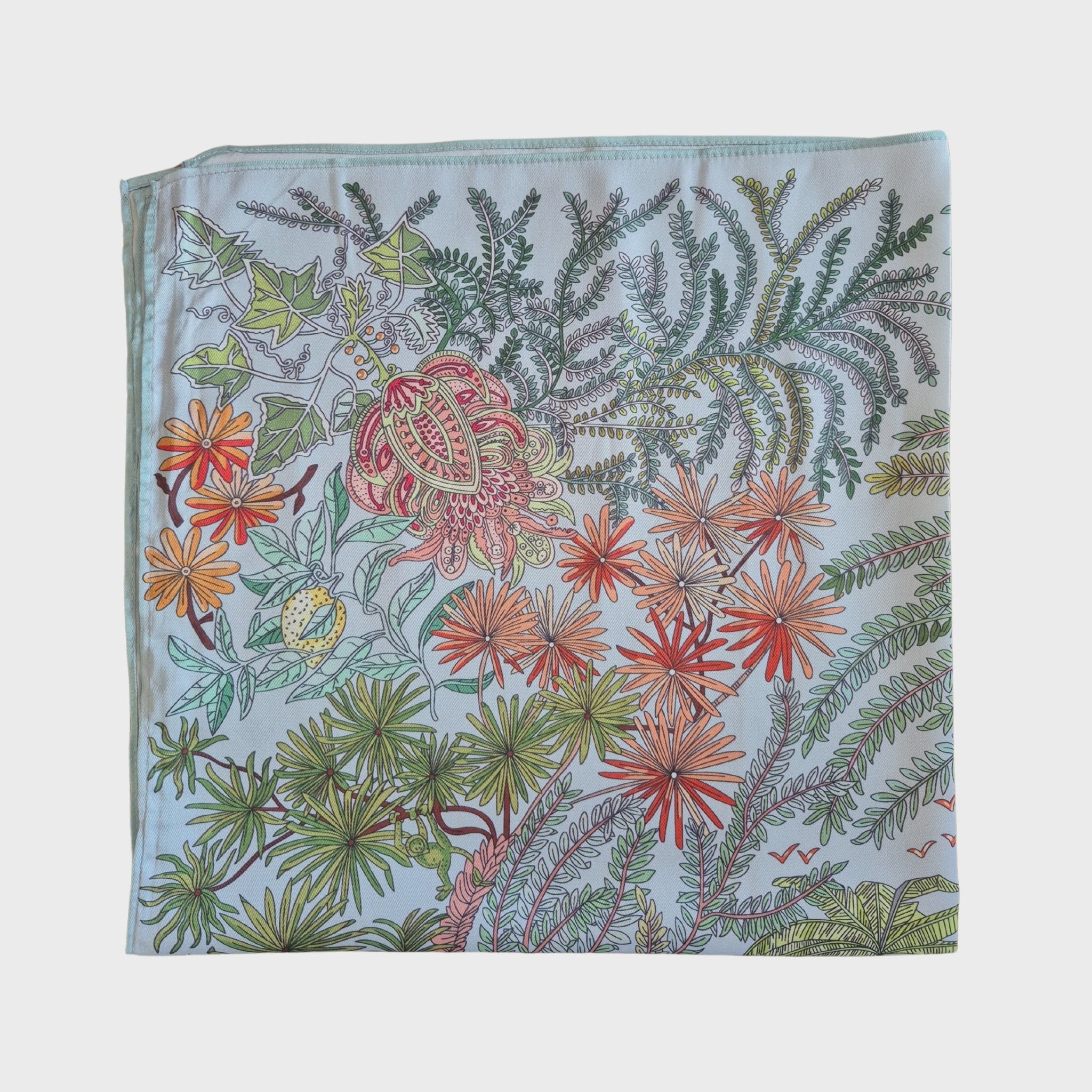 Satin Scarf Green - Home Basics & Design