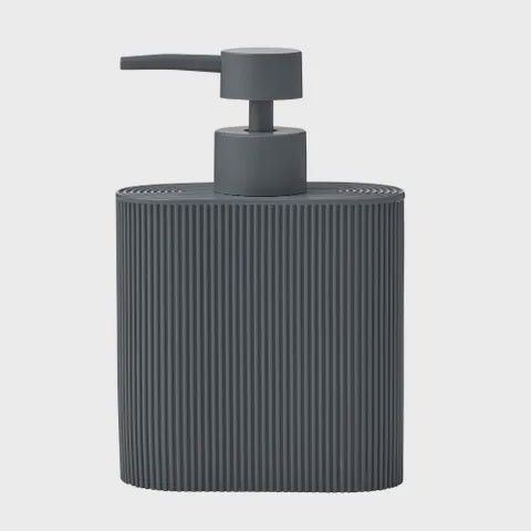 Sid Resin Soap Dispenser Charcoal - Home Basics & Design