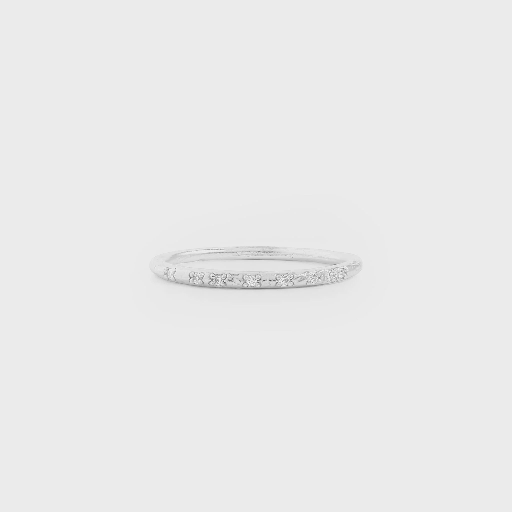 Silver Illuminate Ring Size 9-By Charlotte