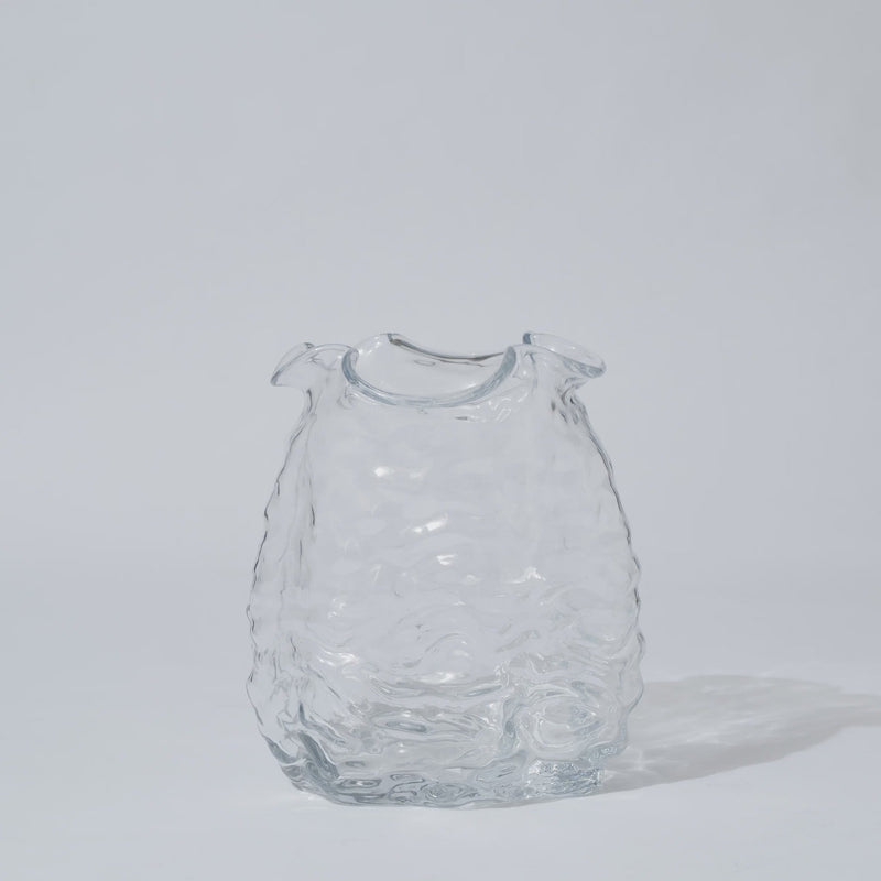 Solstice Vessel Clear Glass Medium-Marmoset Found