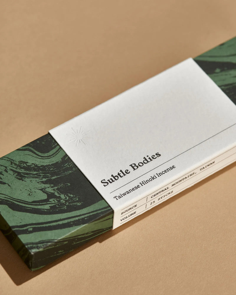 Taiwanese Hinoki Natural Incense - Subtle Bodies