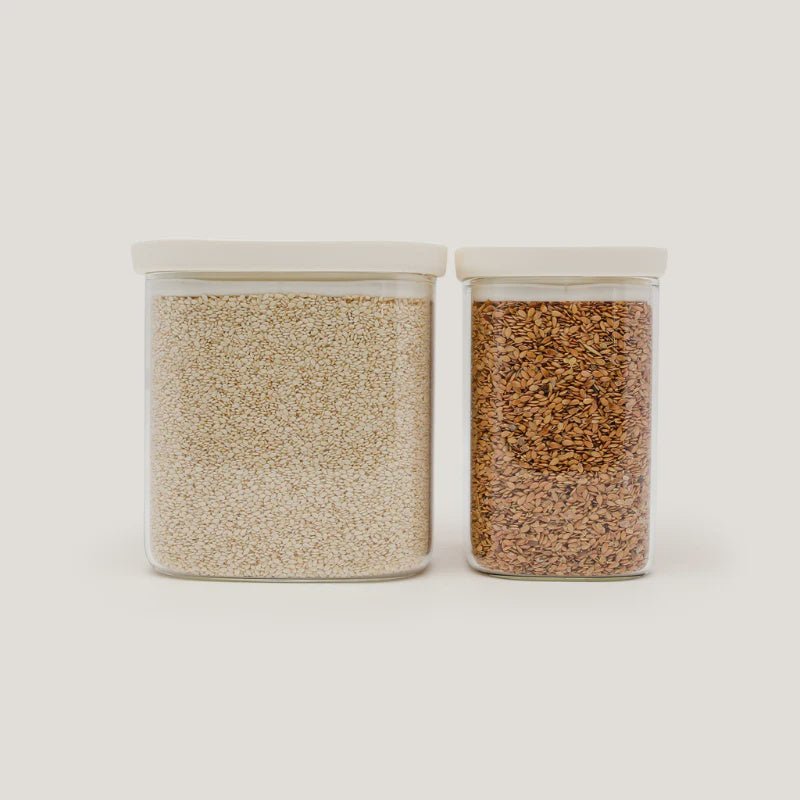 Tallow Glass Pantry Jars 2pk - 750ml - Seed & Sprout