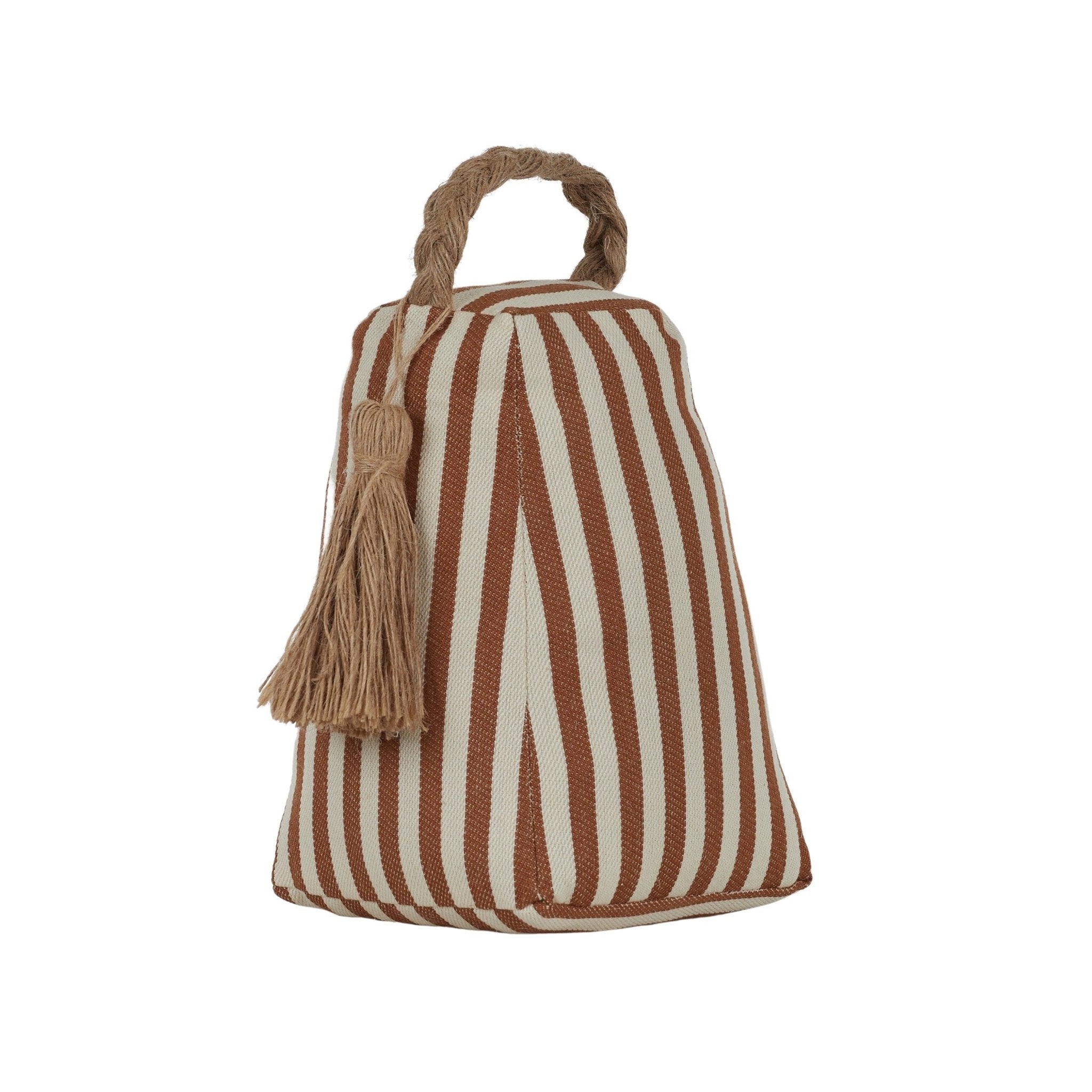 Tan Stripe Door Stop 13x13x21cm - Home Basics & Design