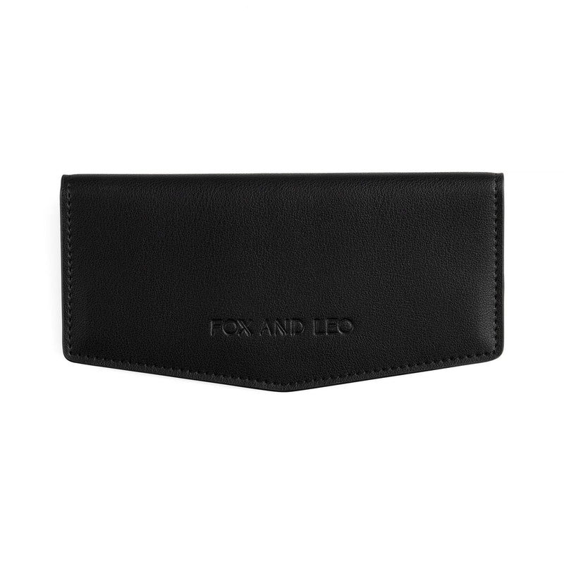 Black slim wallet Fox and Leo 