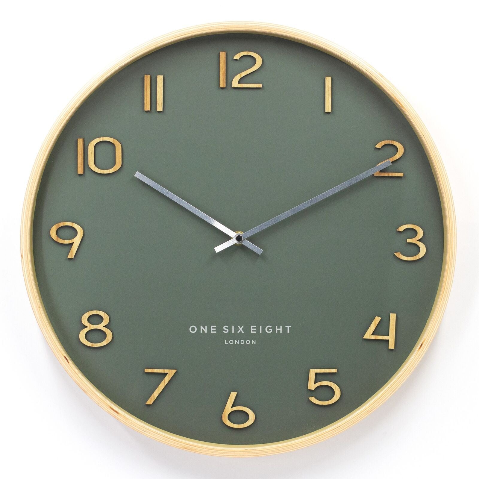 Wallace Olive Green 41cm Wall Clock - PS Home & Living