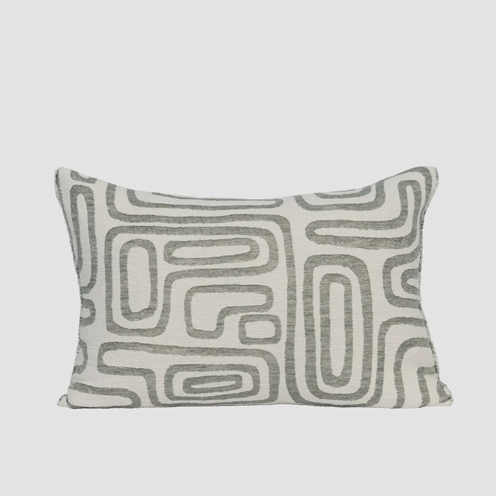Wander Cushion White/Pistachio-Eadie Lifestyle