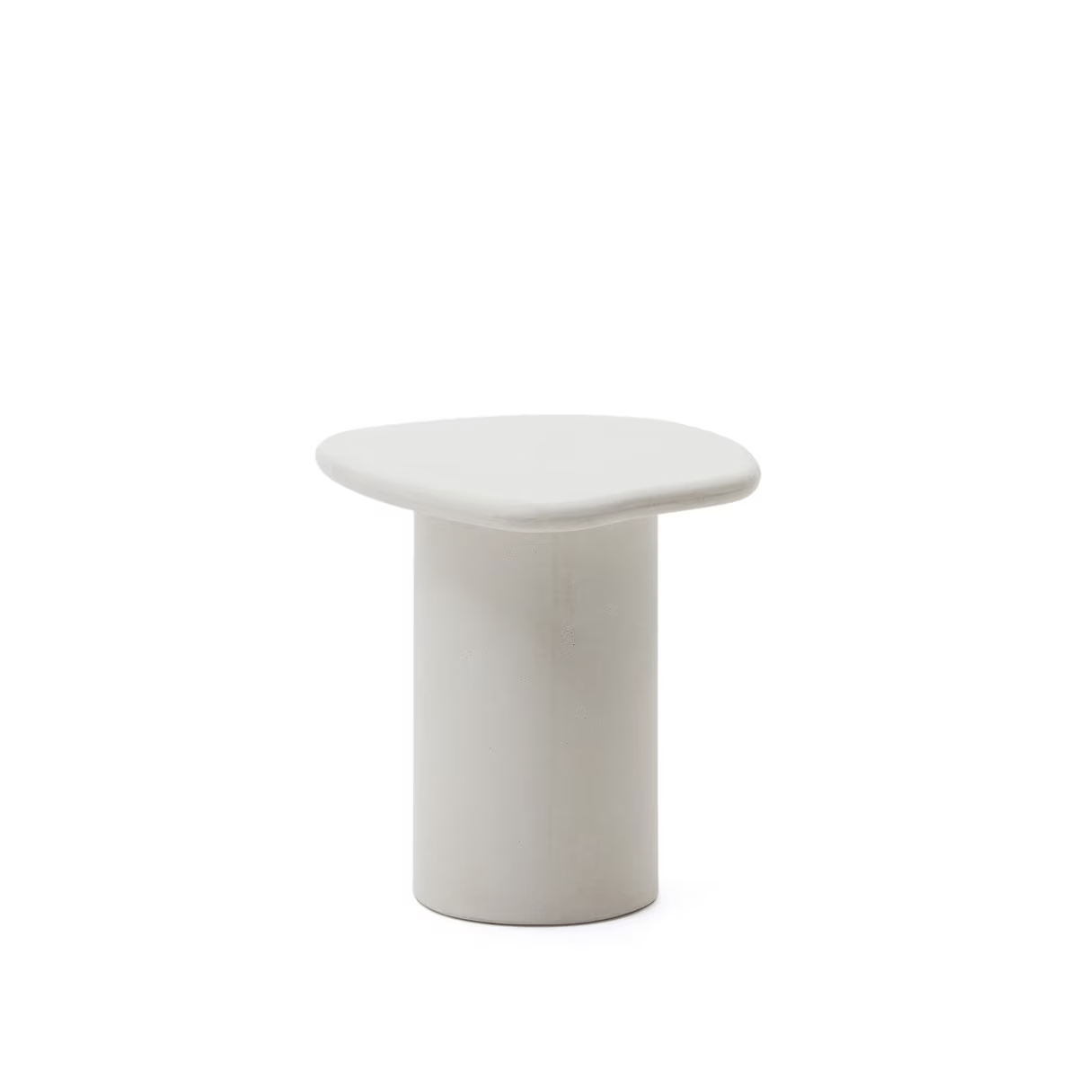 White Cement Side Table - Home Basics & Design