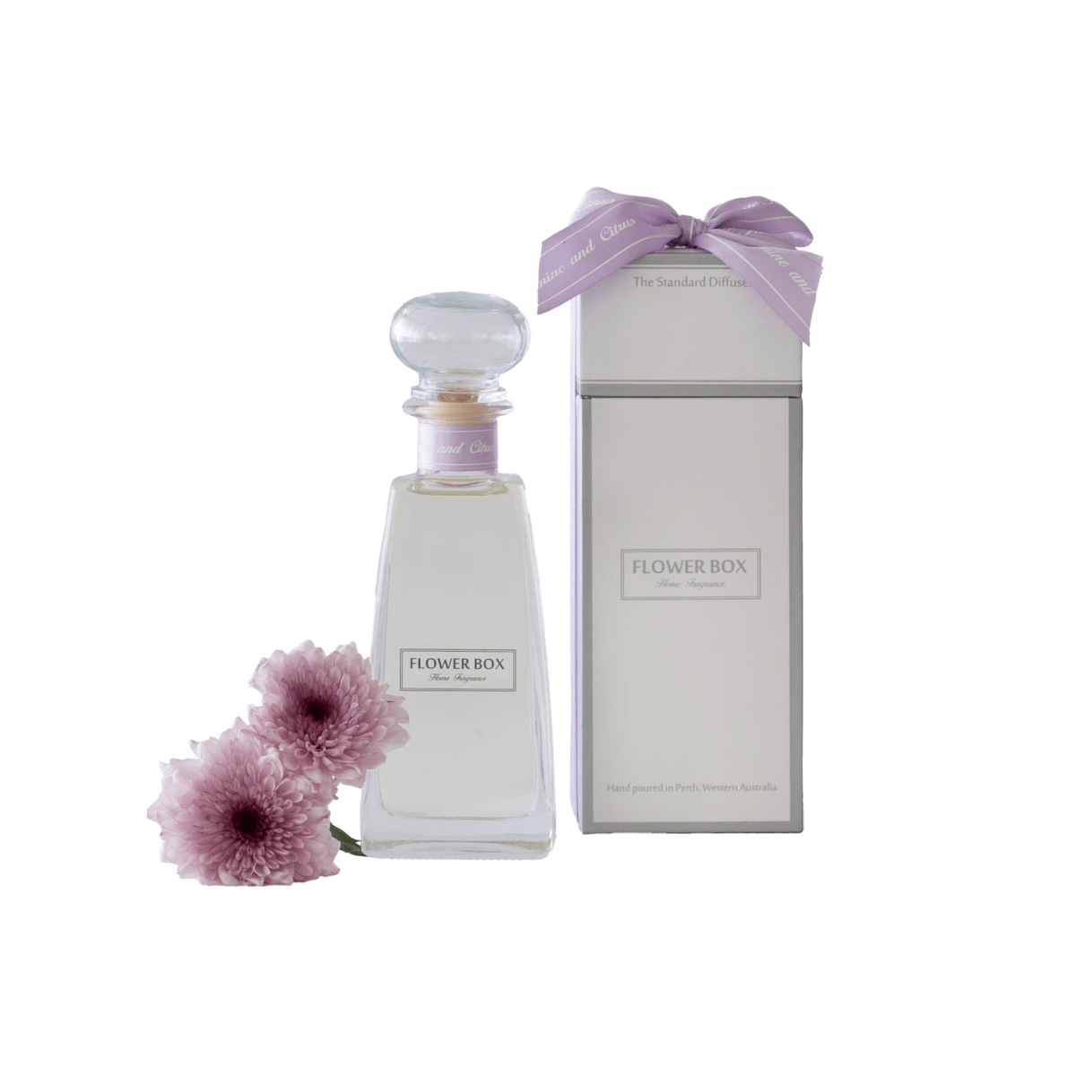 White Jasmine & Citrus Blossom Standard Diffuser - Flower Box