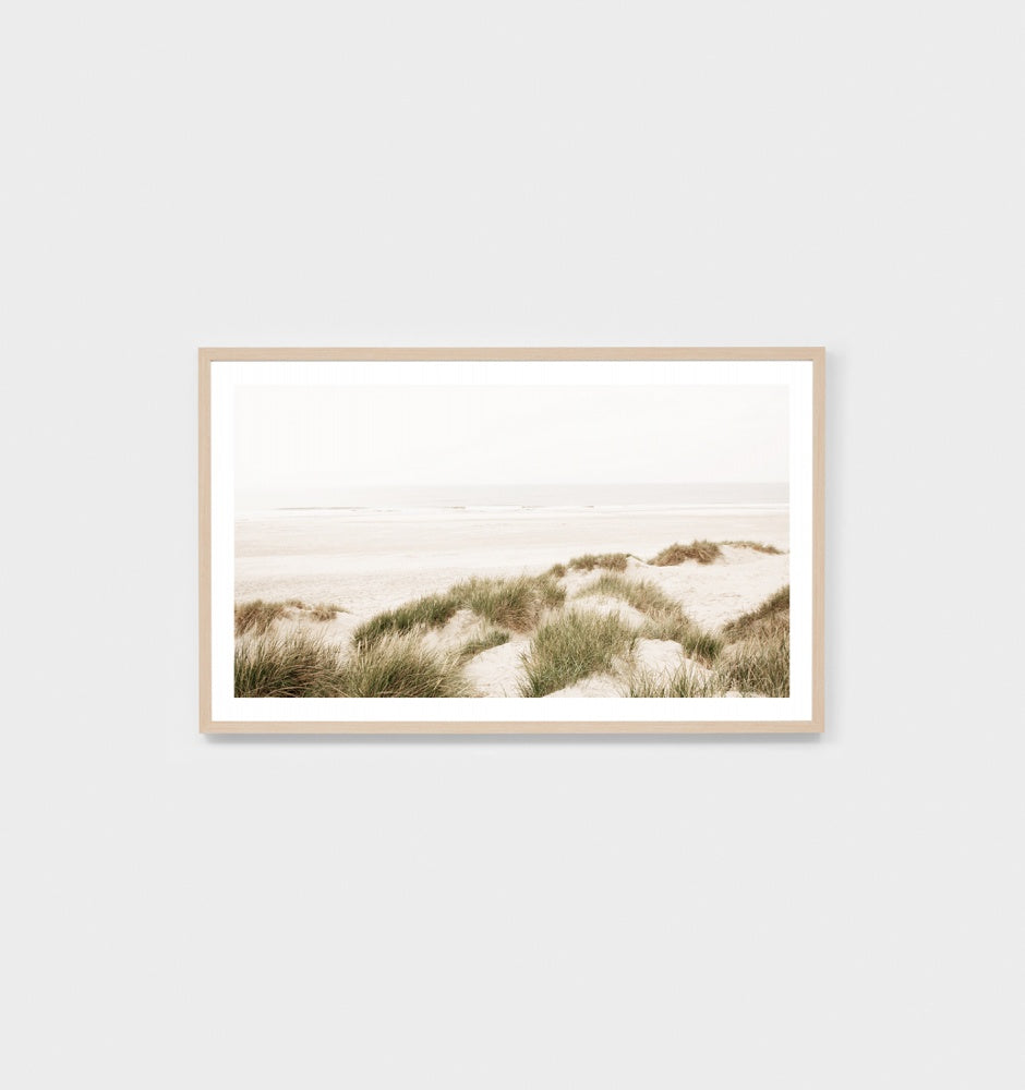 Windy Coast Print Natural Frame