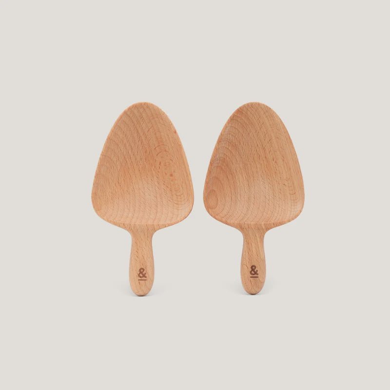 Wooden Beechwood Pantry Scoop 2pk - Seed & Sprout