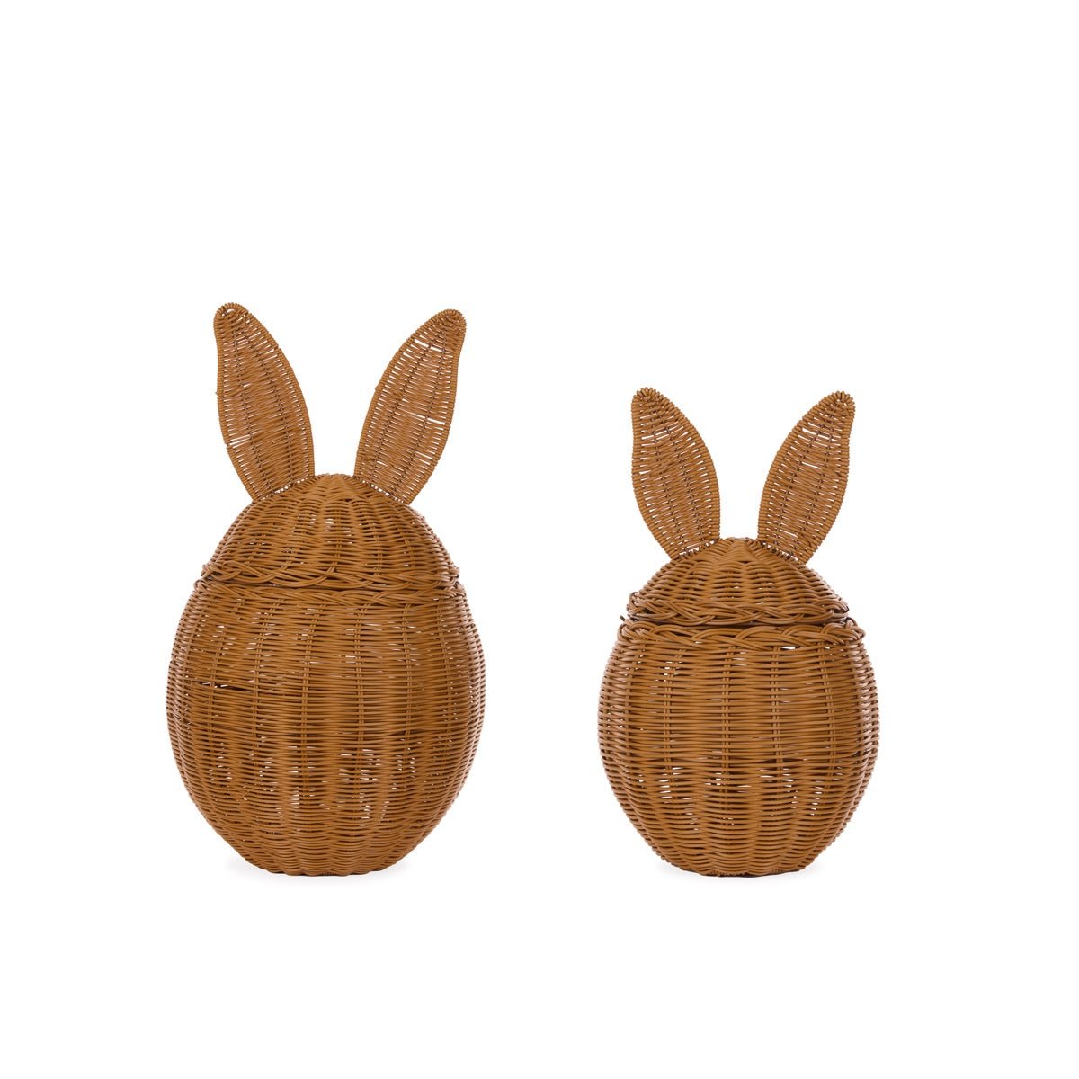 Woven Bunny Baskets S/2 - Holly & Ivy