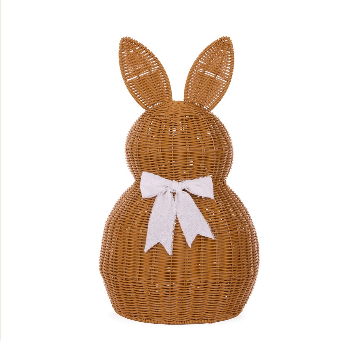 Woven Bunny with Bow 60cm - Holly & Ivy