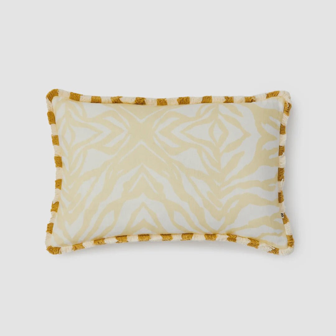 Zebra Vanilla 60x40cm Cushion - Bonnie & Neil