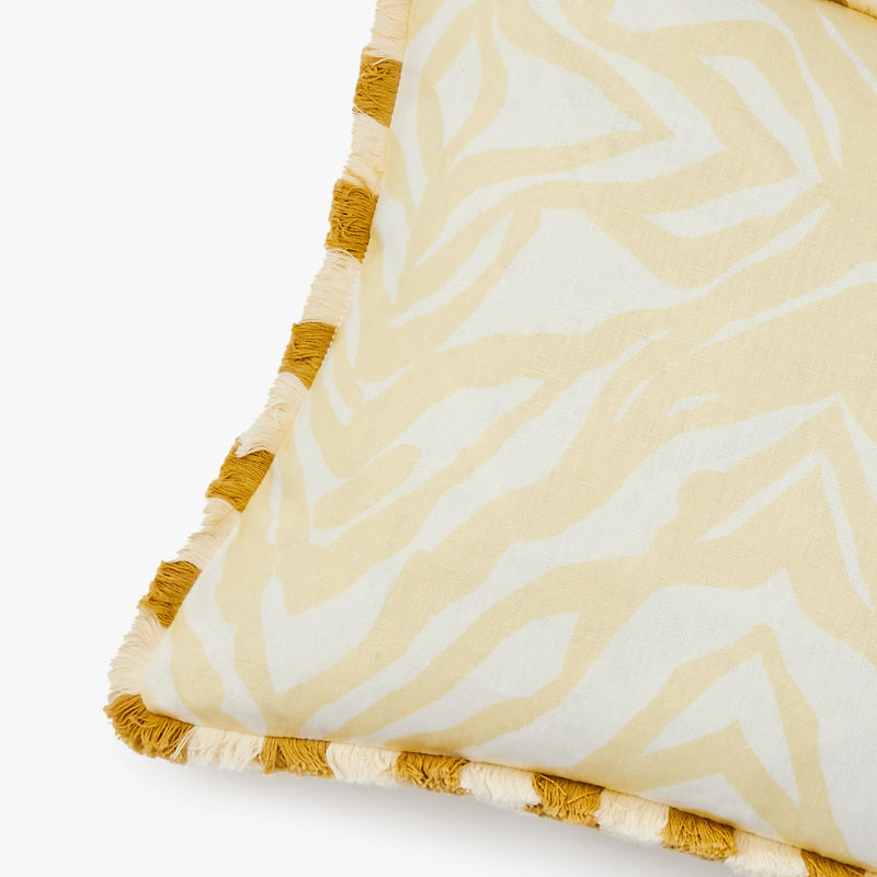 Zebra Vanilla 60x40cm Cushion - Bonnie & Neil