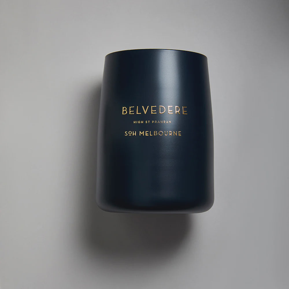 Belvedere Navy Matte Glass