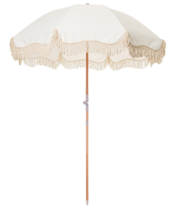 Premium Beach Umbrella Antique White