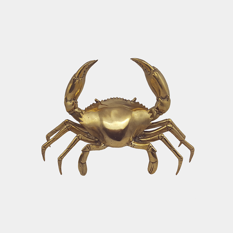 Mud Crab Brass Large 27cm