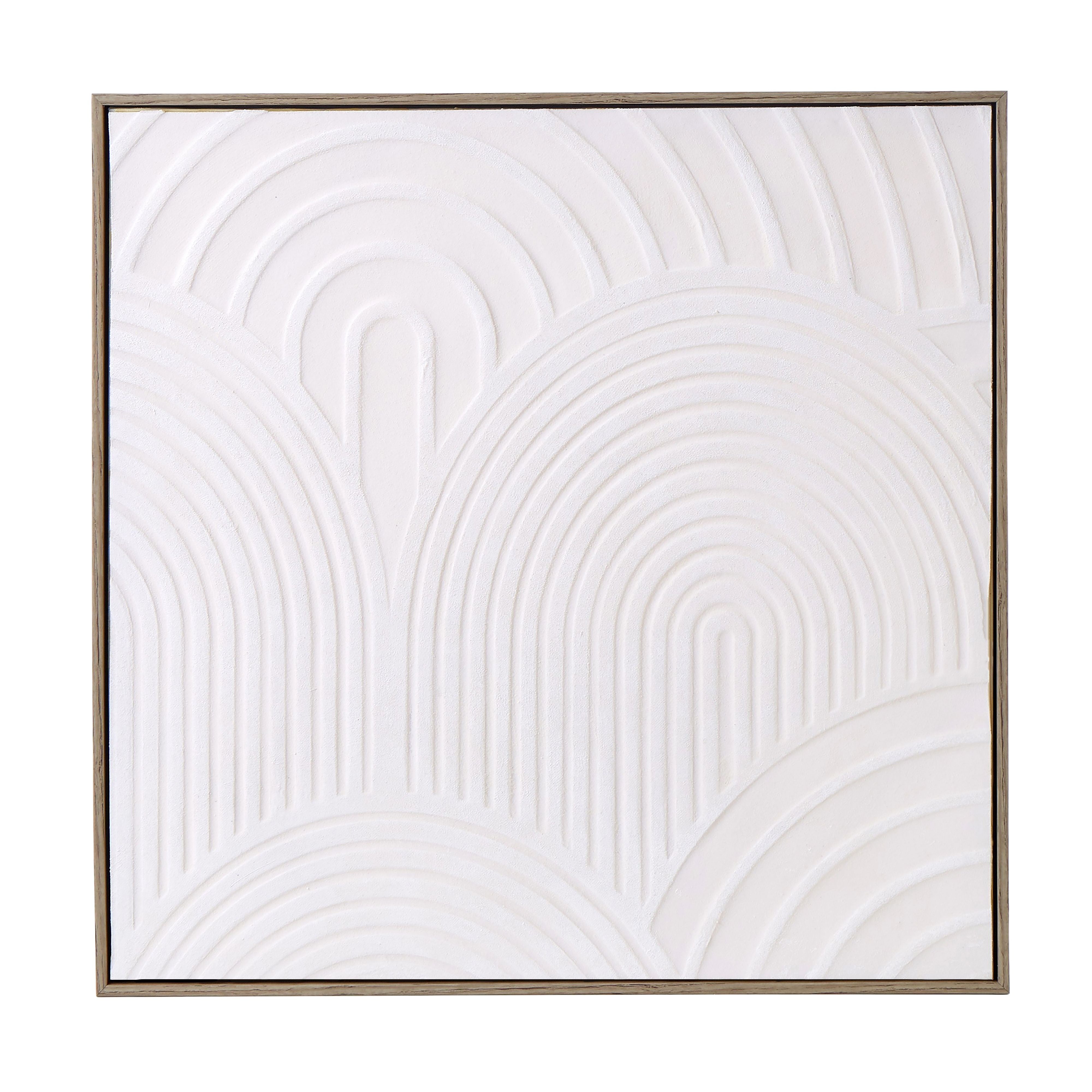 Embossed Linear Wall Art 60x60cm