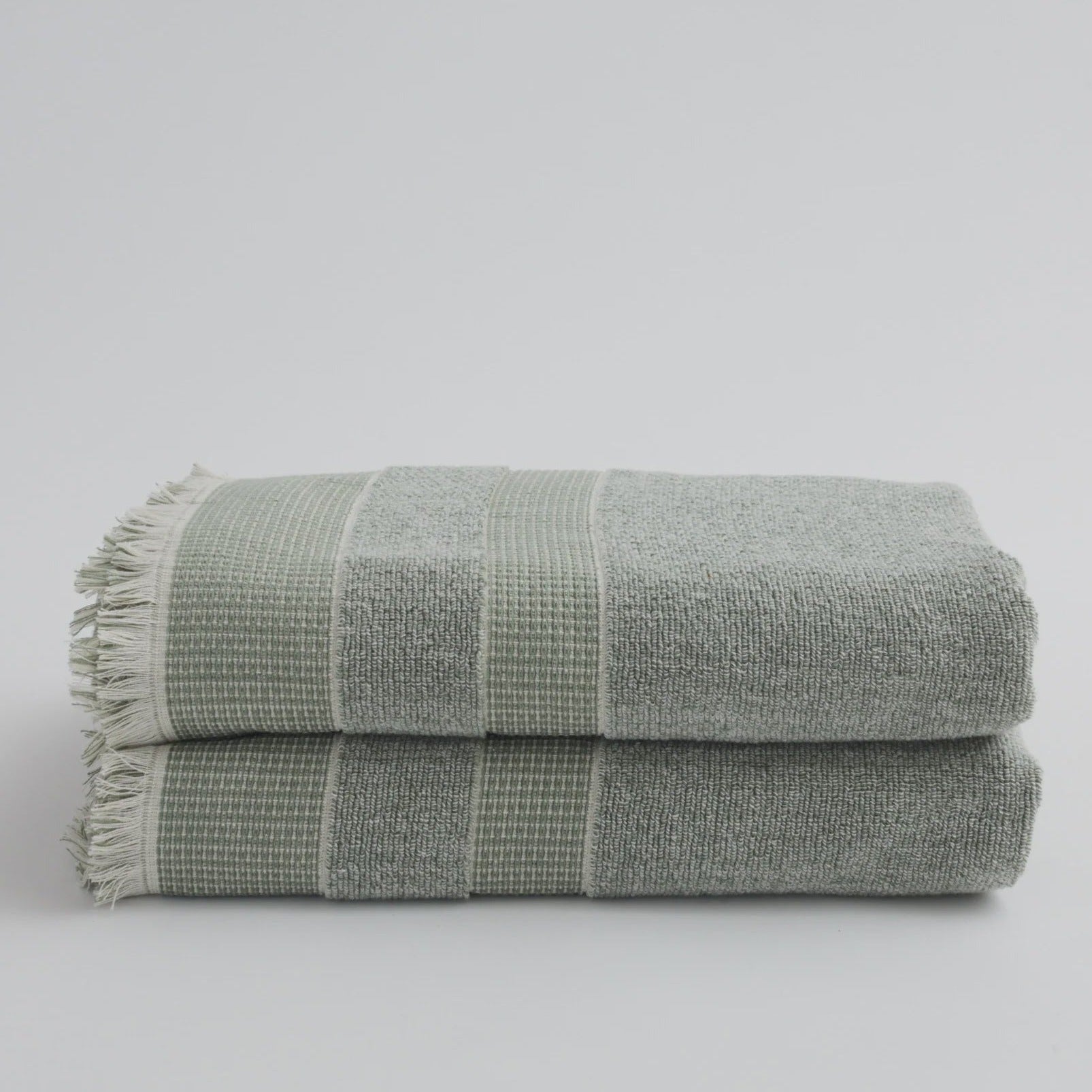 Green Marle Rev. Waffle Towel