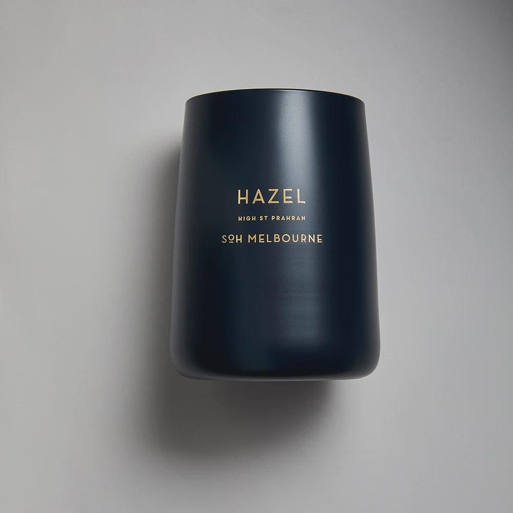 Hazel Navy Matt Glass