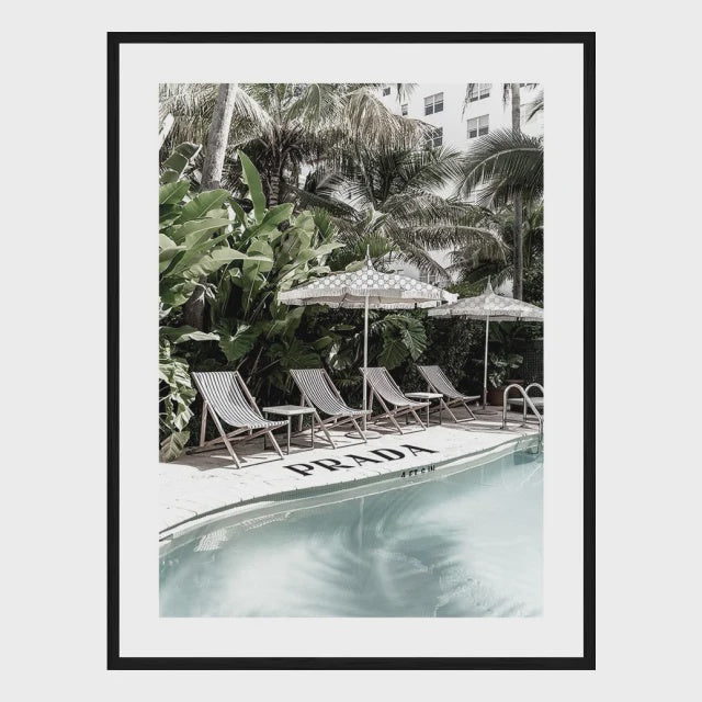 Prada Poolside with Black Frame