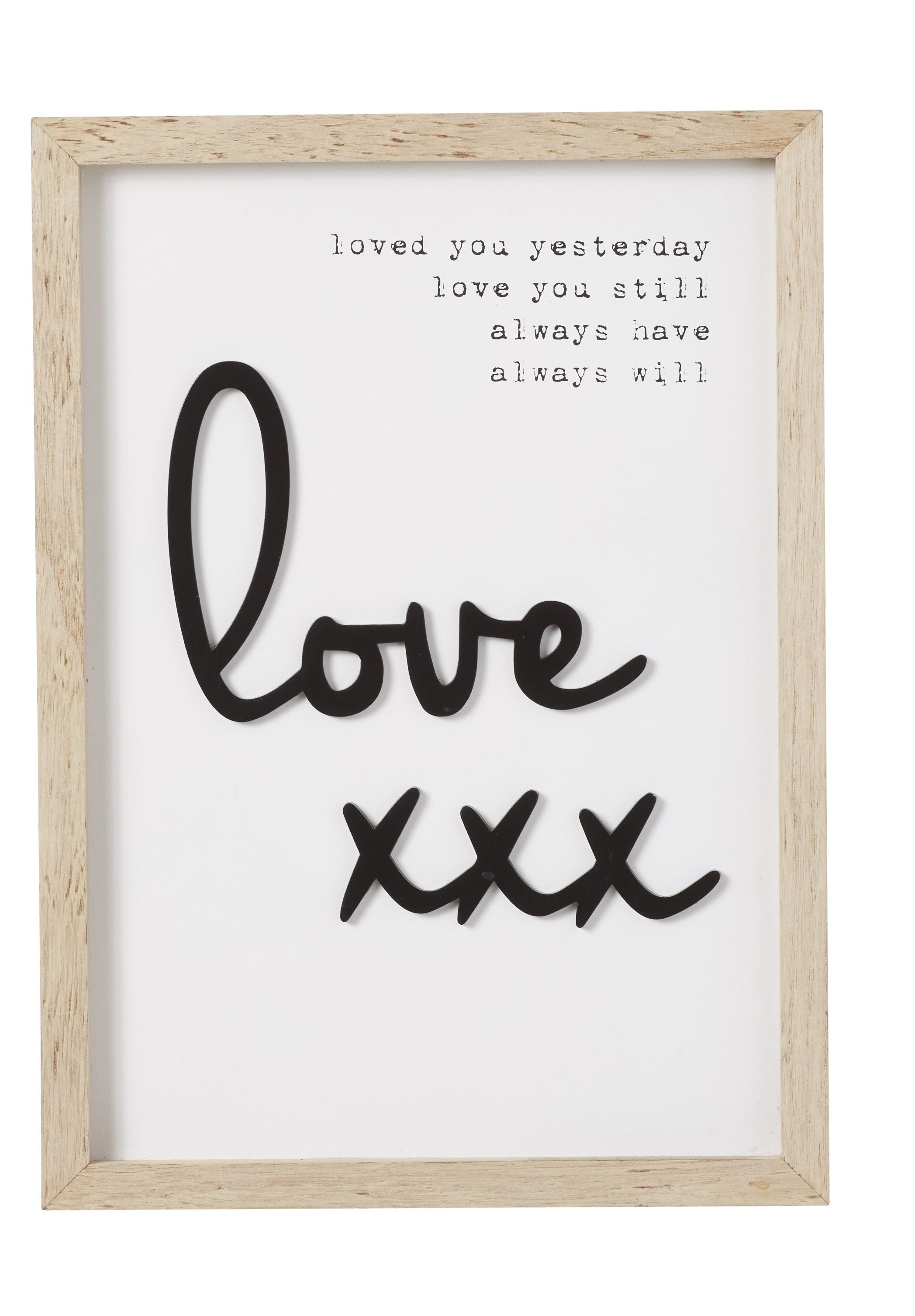 Love Plaque 26x36cm