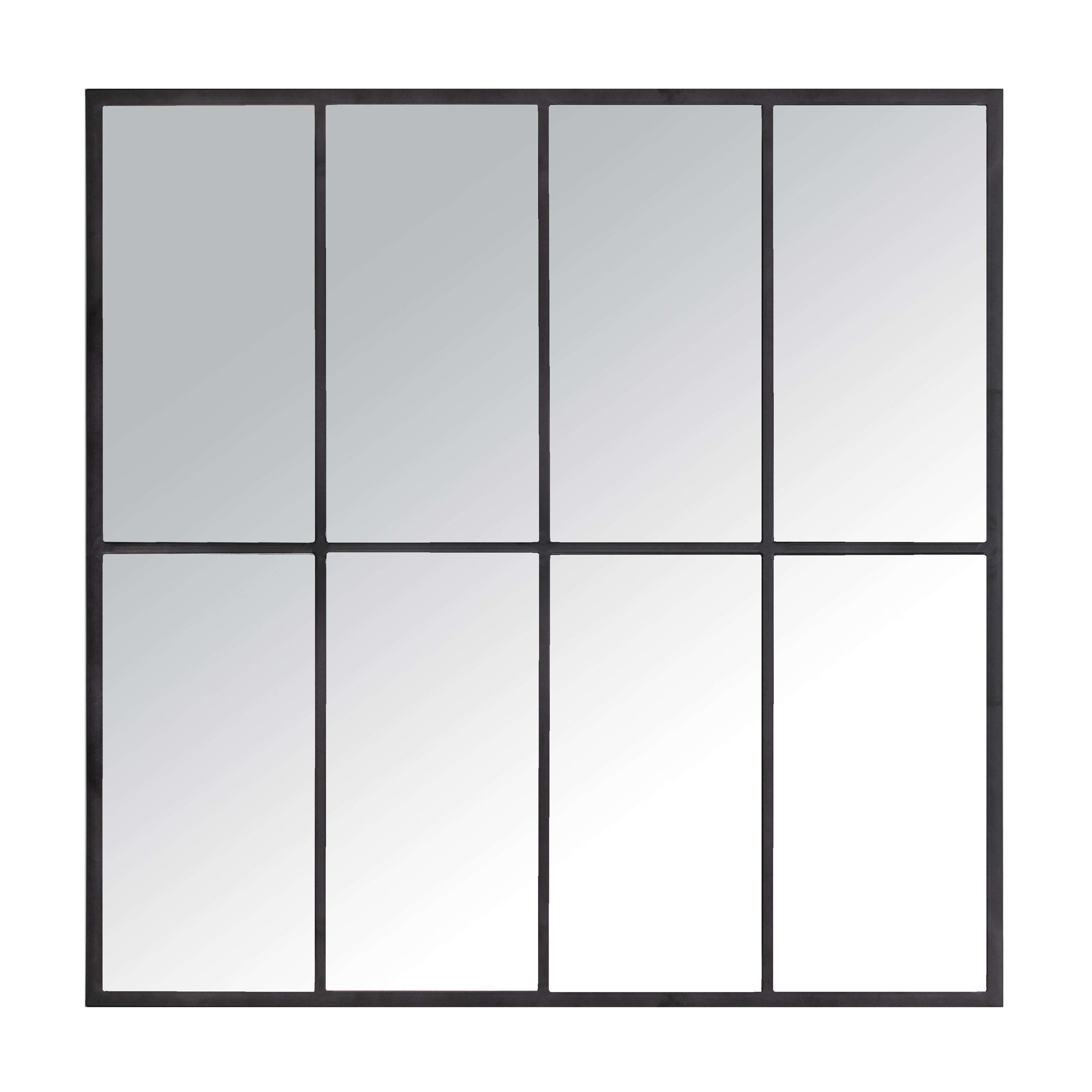 Martial Mirror 80x80cm Black