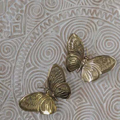 Butterfly Monarch Brass Large