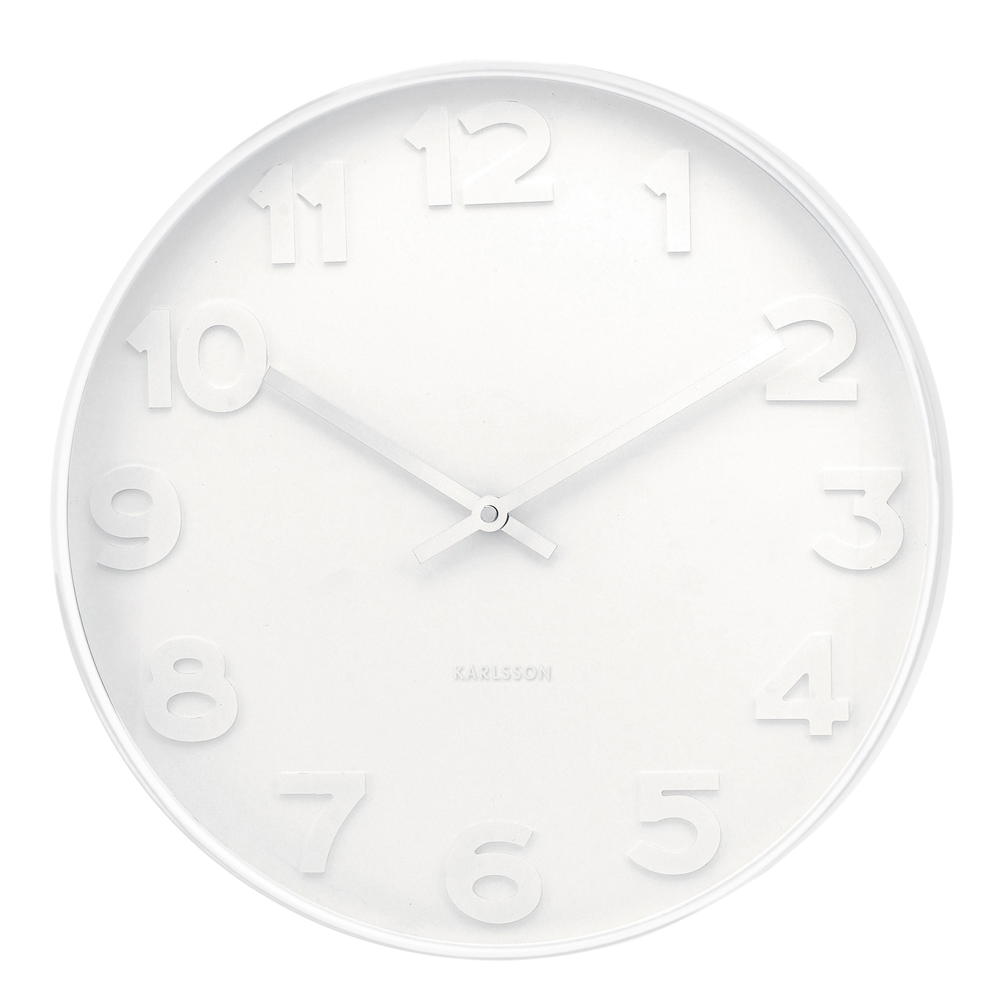 Mr White Wall Clock White