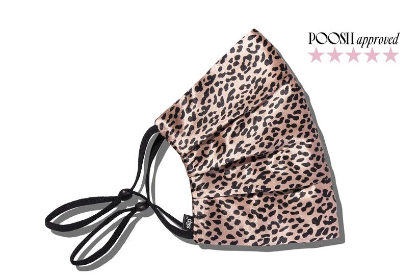 SLIP Silk Face Mask Rose Leopard